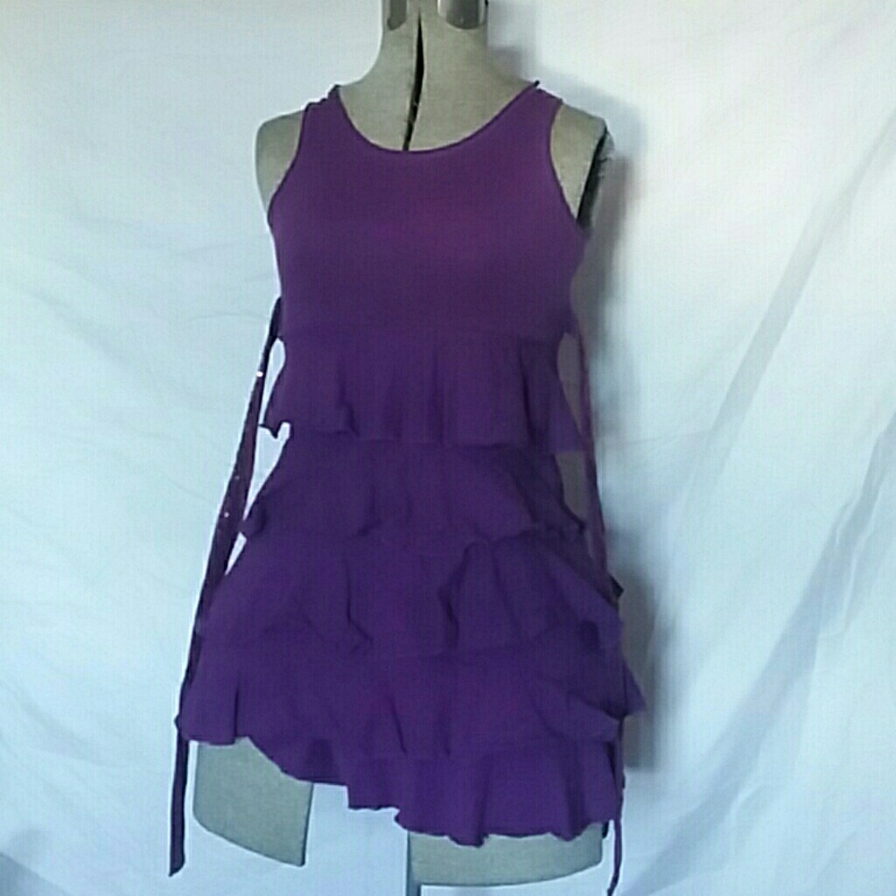 Purple frilly dress